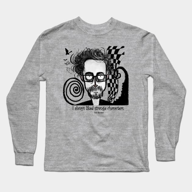 Tim Burton Long Sleeve T-Shirt by YAZ_2020